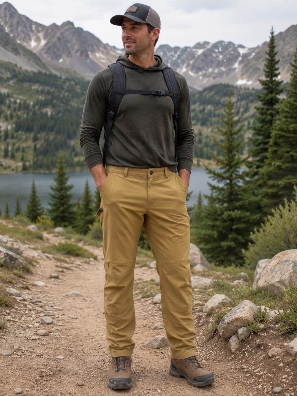 SITKA Gear Territory Pant Men’s 42R Tan Hiking Hunting Outdoor Performance Pants
